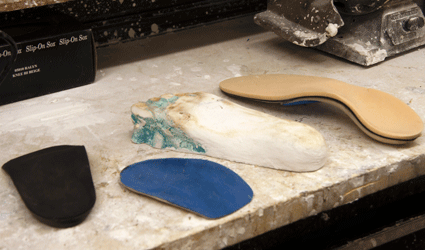 Image of arches on a work bench.